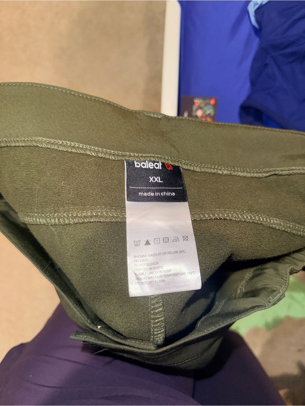 Women’s Olive Green Wind-Proof, Water Resistant, Insulated Cargo Pants - Picture 6 of 7